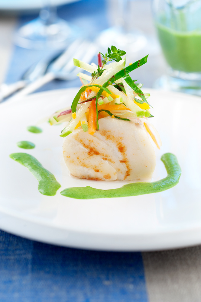 Cabillaud et crème persil
Cod fish and parsley cream